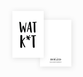 Minikaartje - wat k*t