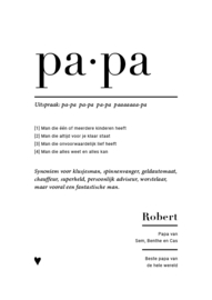 Familieposter - PAPA