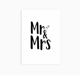 Ansichtkaart || Mr & Mrs
