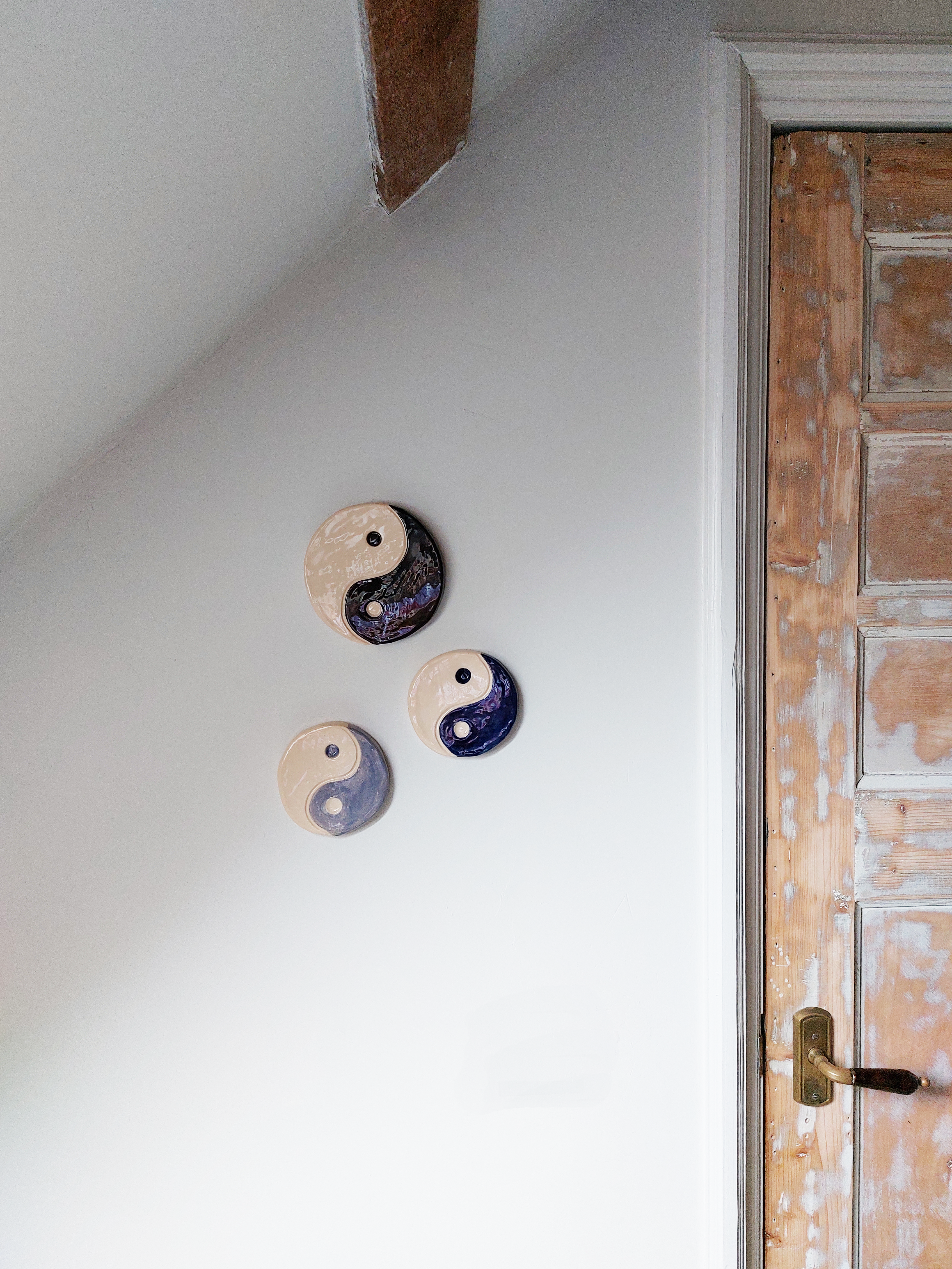 Wandhanger Yin en Yang - Zwart
