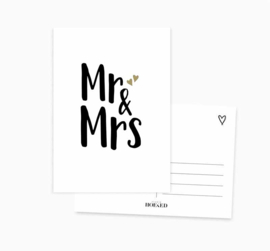 Ansichtkaart || Mr & Mrs