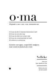 Familieposter - OMA