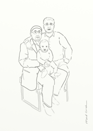 Portret illustratie | 3 tot 5 personen