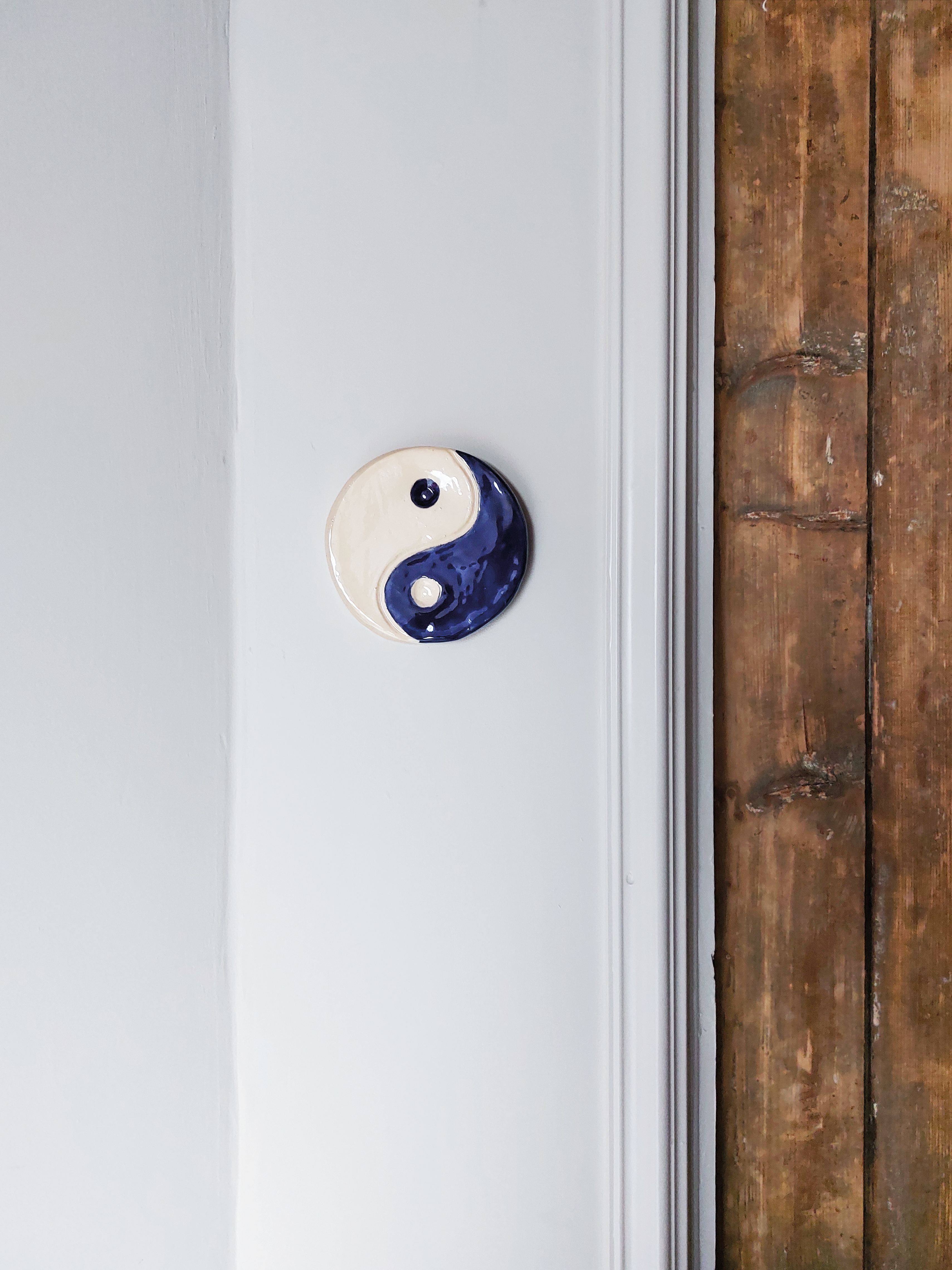 Wandhanger Yin en Yang - Lila
