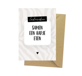 Cadeaubon - Samen een hapje eten