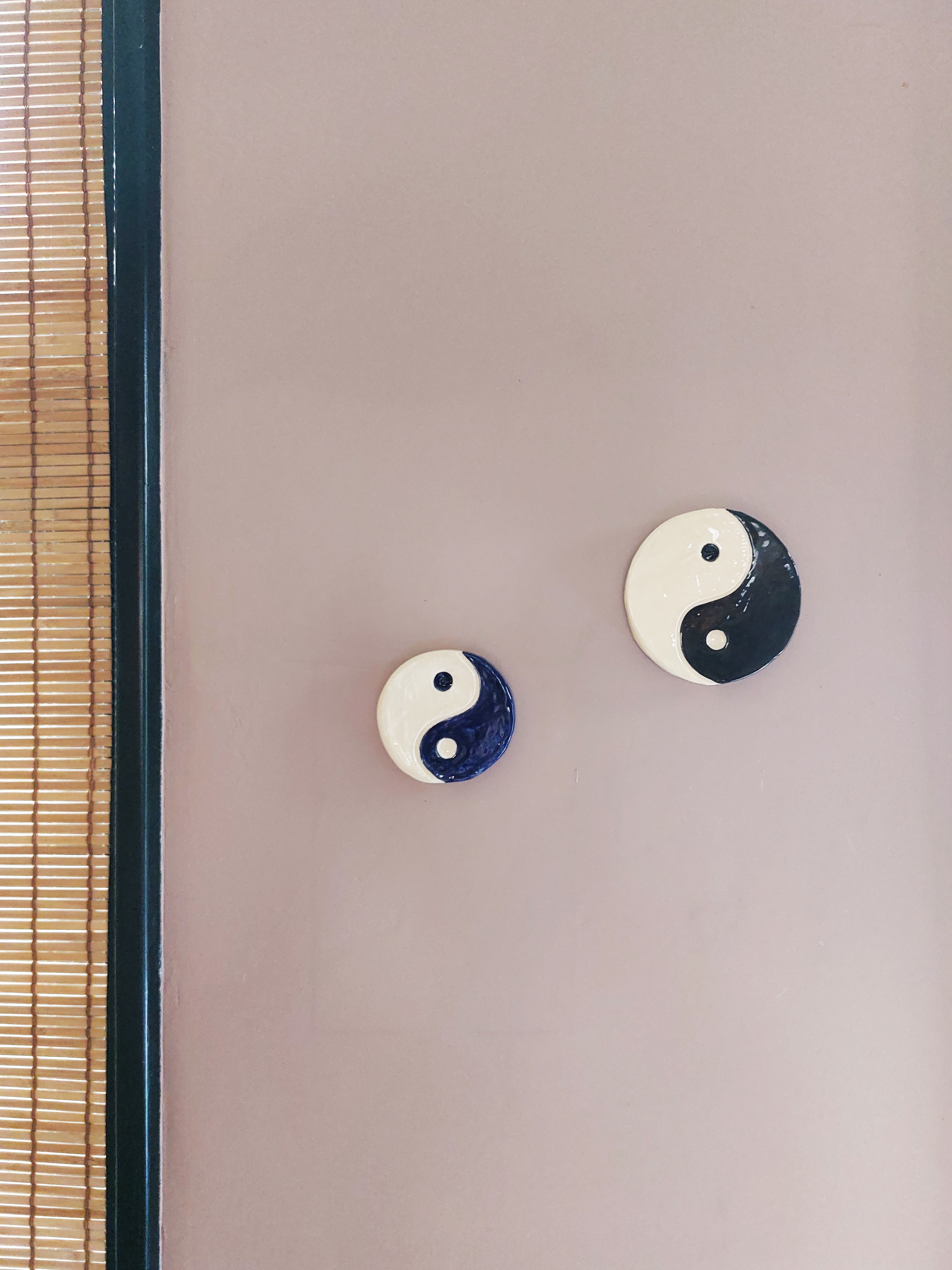 Wandhanger Yin en Yang - Lila