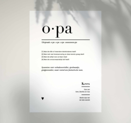 Familieposter - OPA