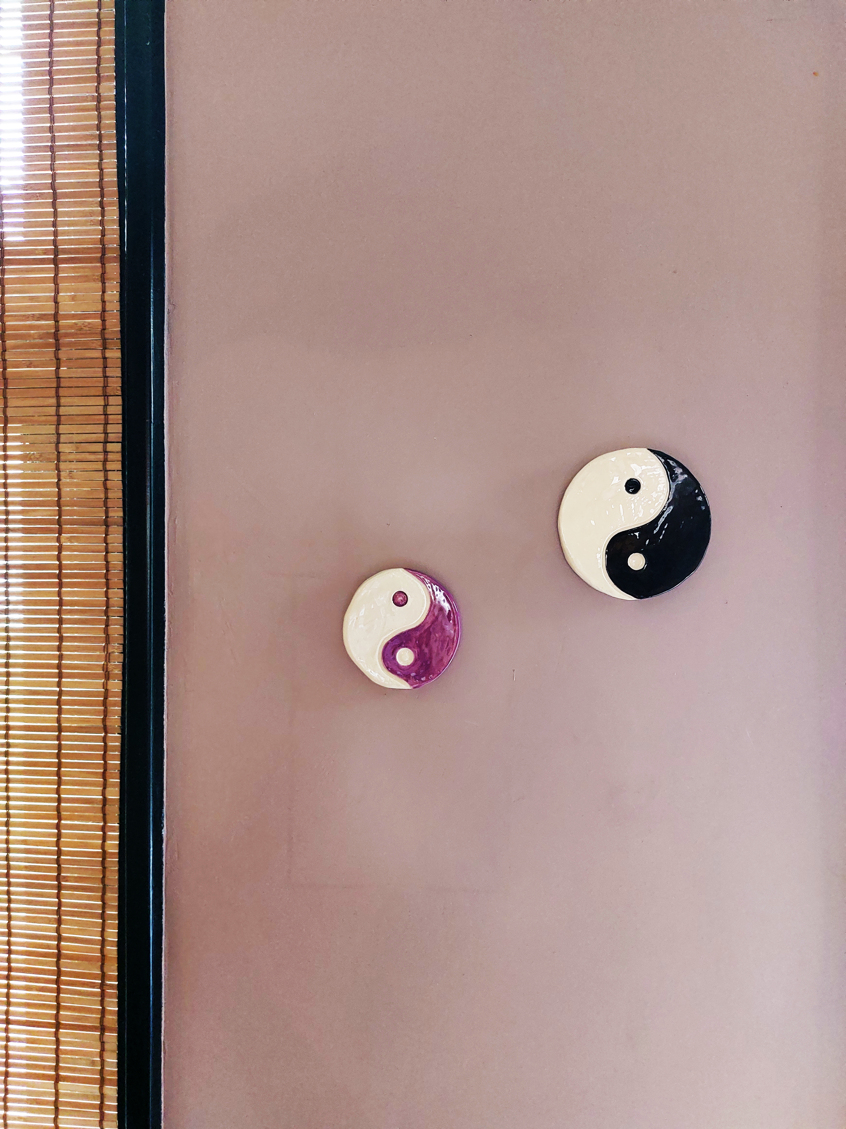 Wandhanger Yin en Yang - Mauve
