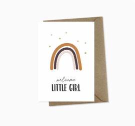 Ansichtkaart ||  welcome little girl || A6