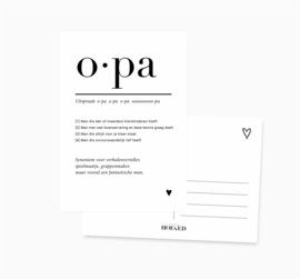 Ansichtkaart || Opa