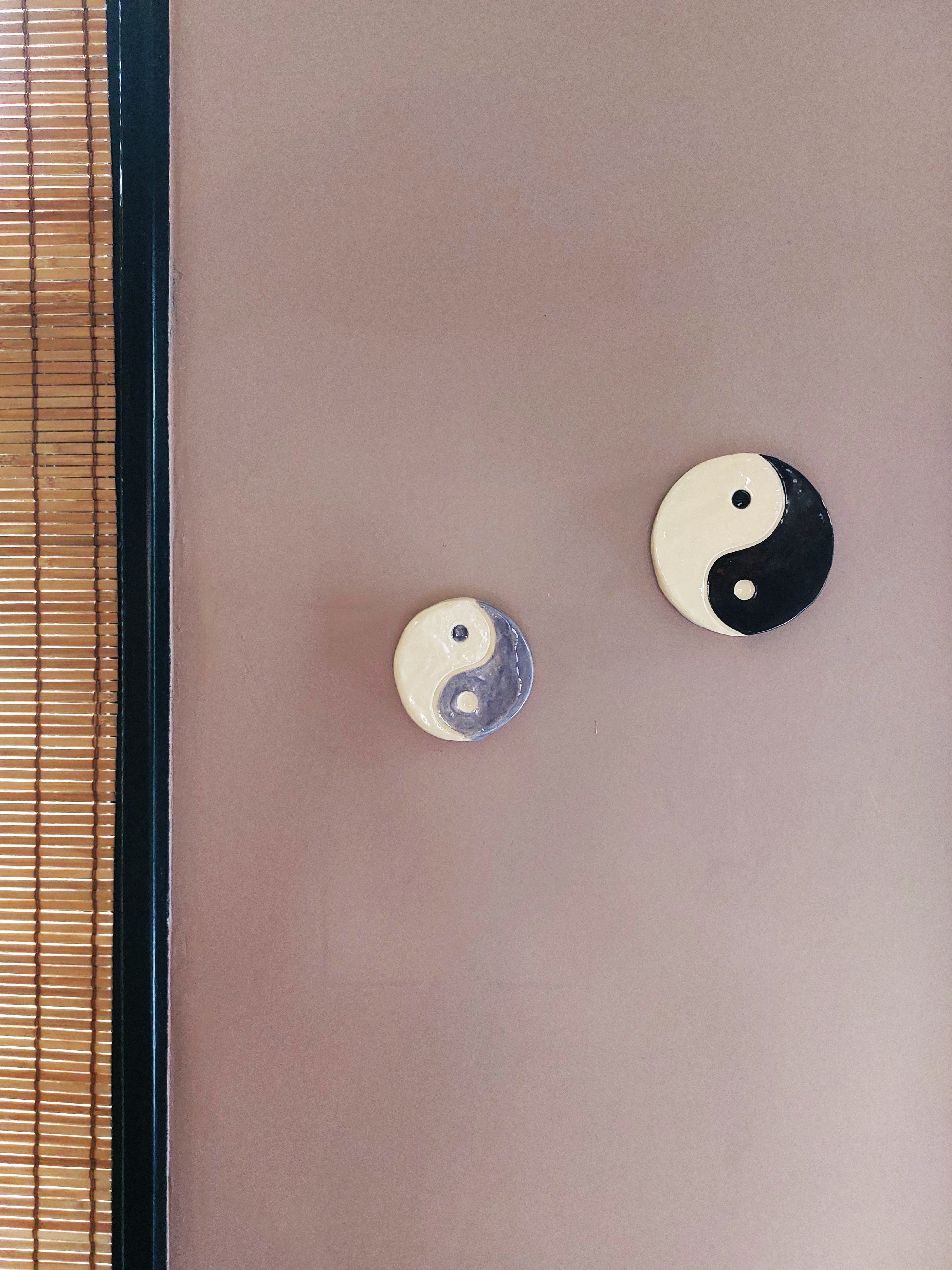 Wandhanger Yin en Yang - Lila
