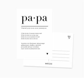 Ansichtkaart || Papa