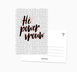 Ansichtkaart || Power vrouw || A6