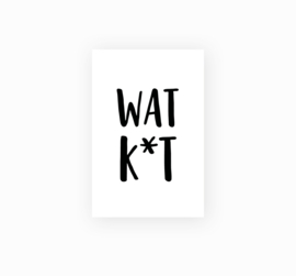 Minikaartje - wat k*t