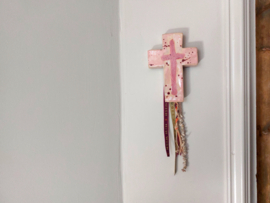 Keramiek kruis  - wandhanger
