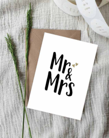 Ansichtkaart || Mr & Mrs