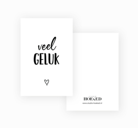 Minikaartje - veel geluk