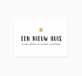 Ansichtkaart || Een nieuw huis