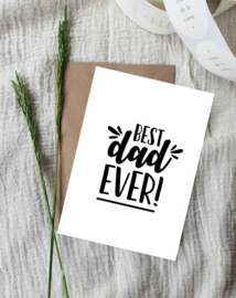 Ansichtkaart || Best dad ever!