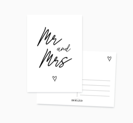Ansichtkaart || Mr & Mrs