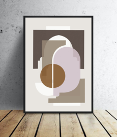 A3 Poster - Marrakech  shapes - Beige