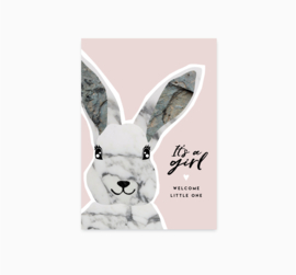 Ansichtkaart || It's a girl || A6