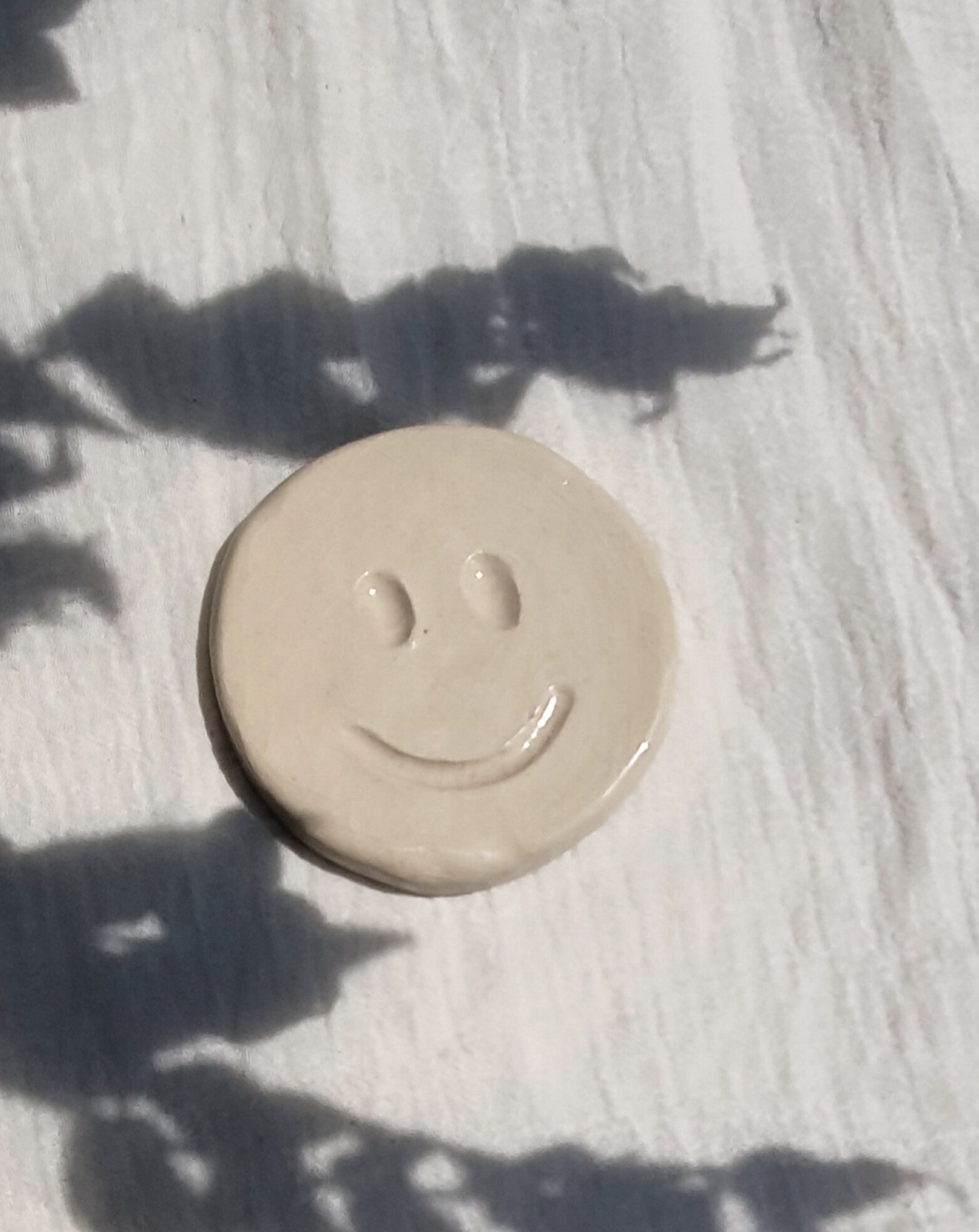 Wandhanger Smiley - beige