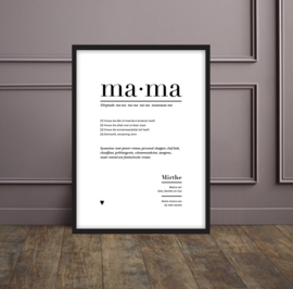 Familieposter - MAMA