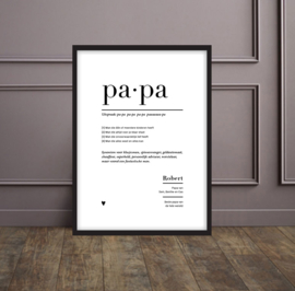 Familieposter - PAPA
