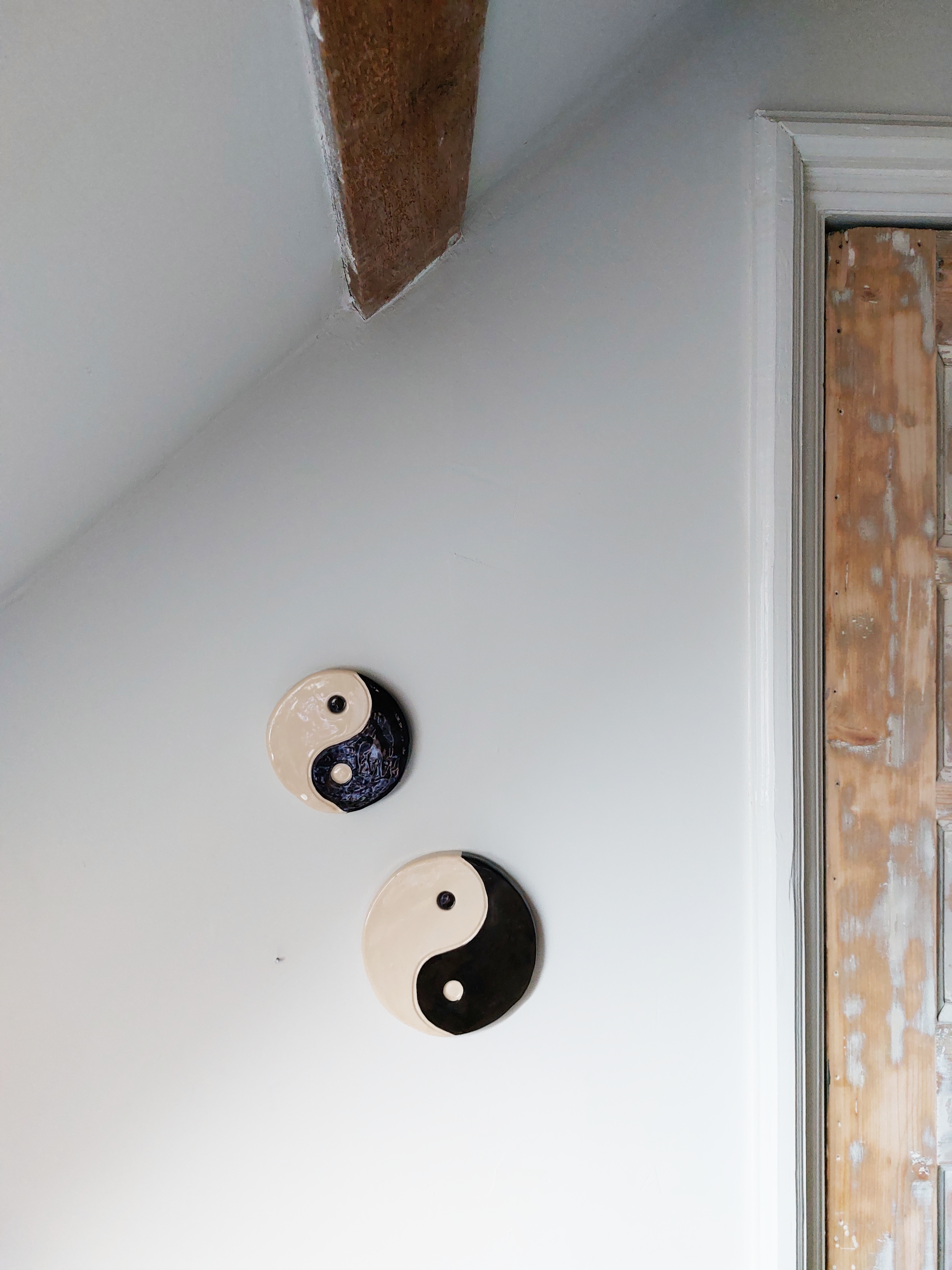 Wandhanger Yin en Yang - Zwart