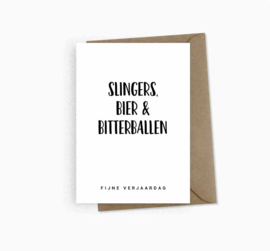 Ansichtkaart || fijne verjaardag