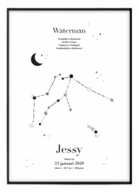 Sterrenbeeld poster - Waterman