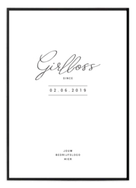 Gepersonaliseerde poster voor ondernemer - Girlboss