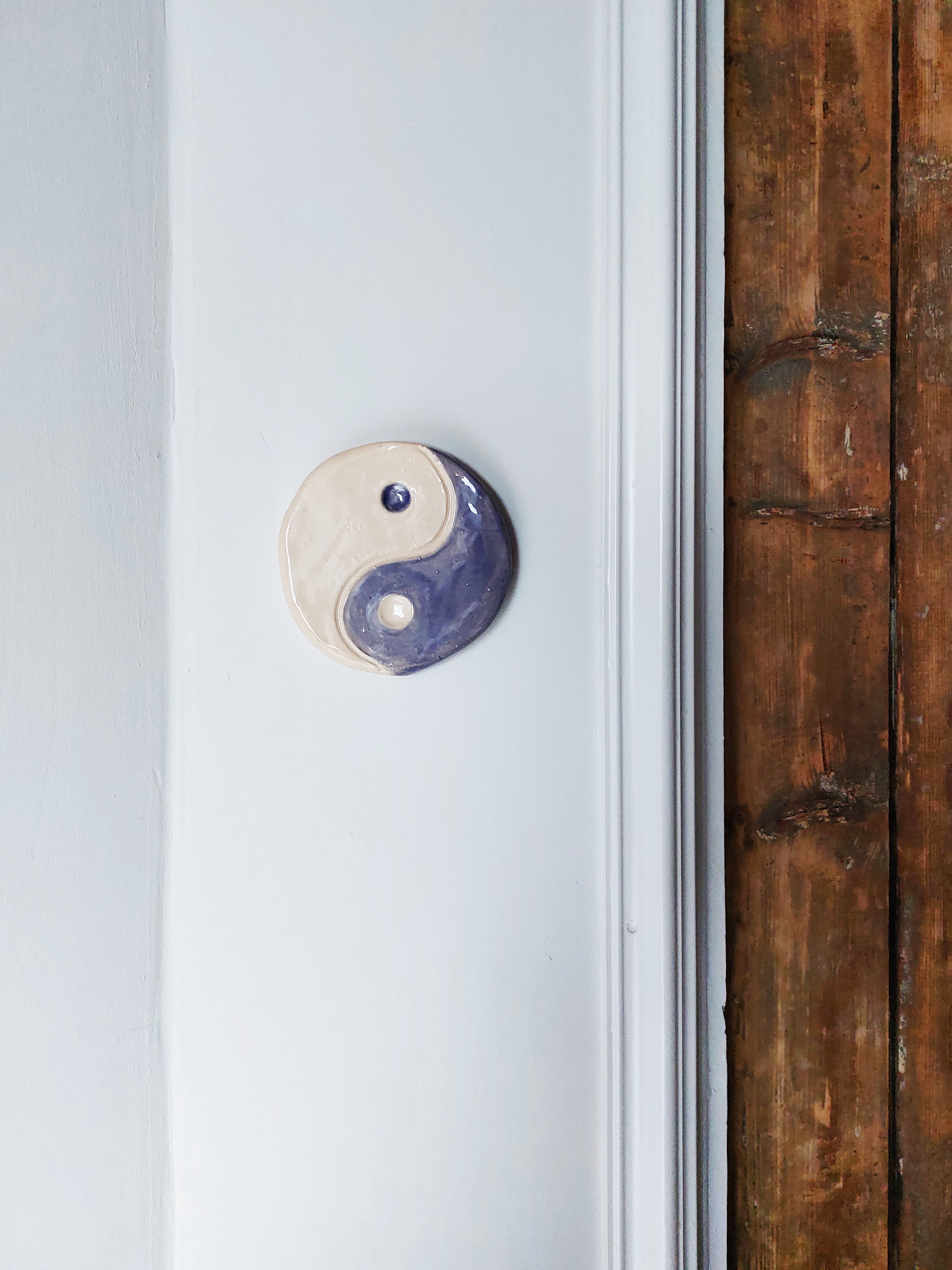 Wandhanger Yin en Yang - Lila