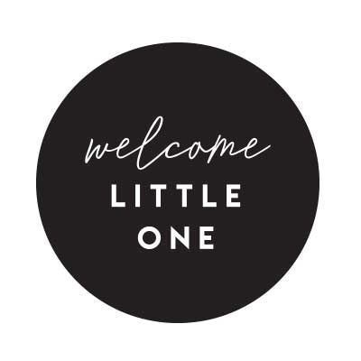 Sluitstickers geboorte - Welcome little one - per 10