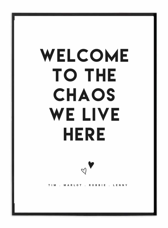 Familieposter - Chaos