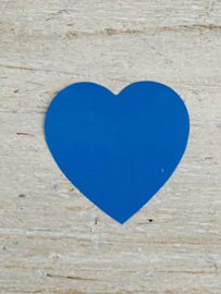 Sticker hart Blauw