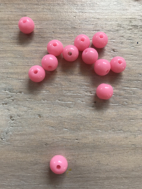 Acryl 8 mm 50 stuks roze