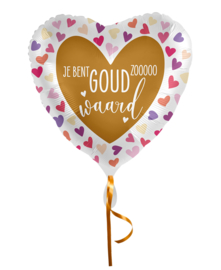 Je bent goud waard folieballon