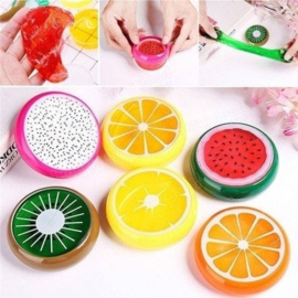 Fruit glitter slijm 8cm