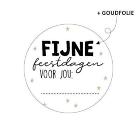 FIJNE FEESTDAGEN SLUITSTICKER