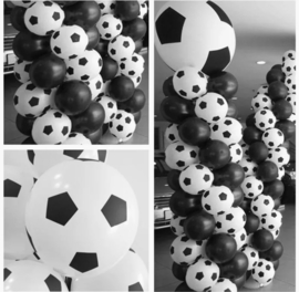 10x mix voetbal ballonnen