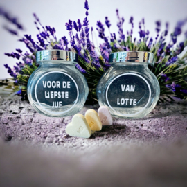 SNOEPPOTJE Voor de LIEFSTE juf + naam van afzender