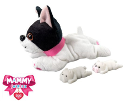 Mammy pluche hondje met puppy