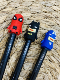 Superhelden pennen (kan met naam)