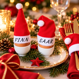 kerstmutsen met naam