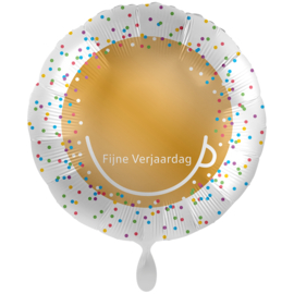 Fijne verjaardag folieballon