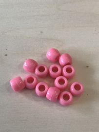 Groot gat 8 mm roze 25 stuks