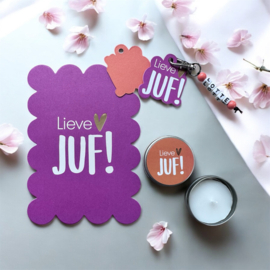 Paars/oranje Lieve Juf pakket