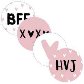 4x DELIG BFF SET SLUITSTICKER